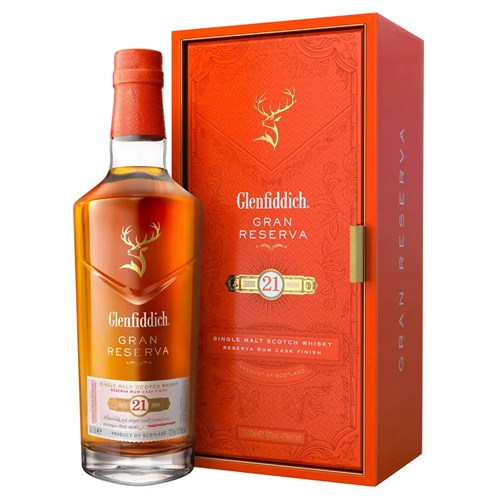 Glenfiddich 21 Year Old Gran Reserve Single Malt Scotch Whisky 70cl - A Caribbean-Inspired Classic